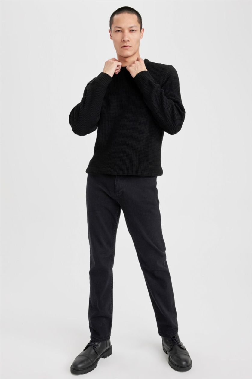 MAN Black Standard Fit Knitwear Pullover