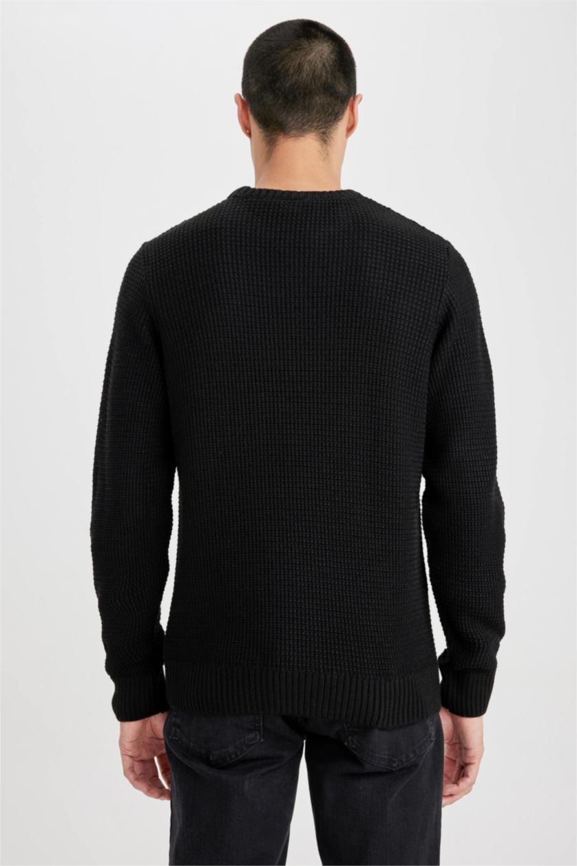 MAN Black Standard Fit Knitwear Pullover