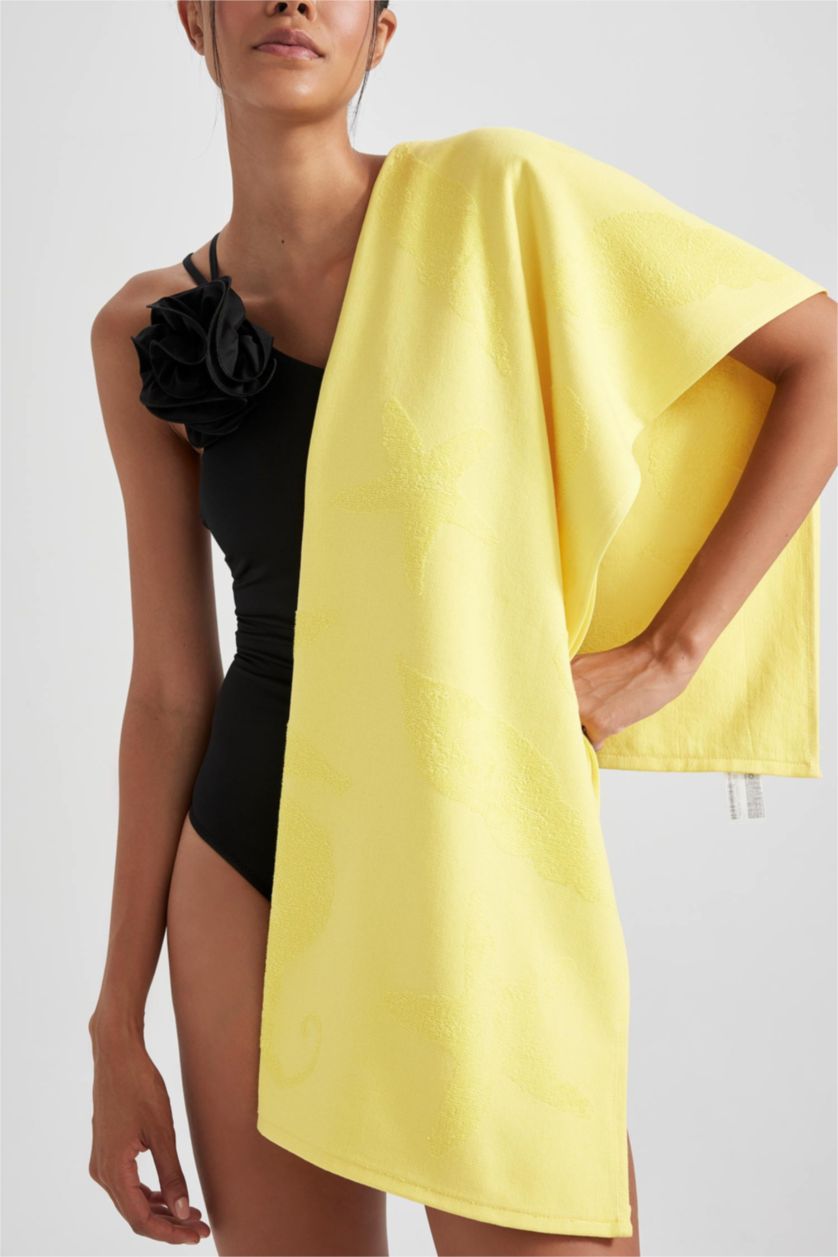 نساء أصفر فوطة قطن نسائي