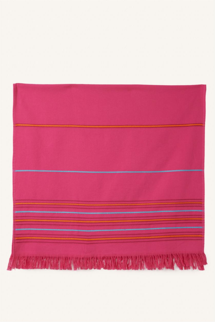 Women Fushsia Printed Cotton Towel