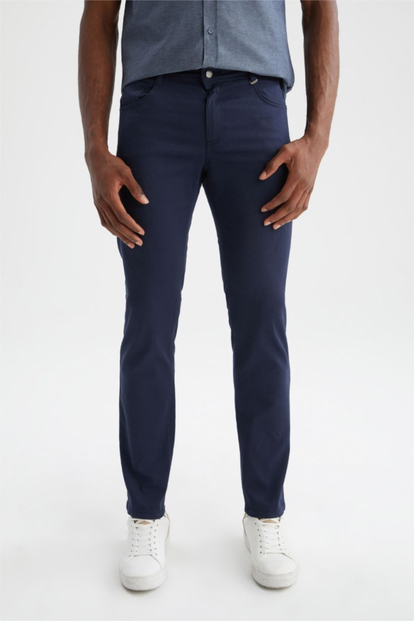 MAN NAVY Extra Slım Fit Trousers