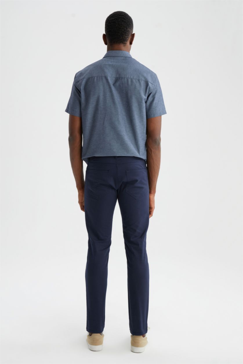 MAN NAVY Extra Slım Fit Trousers