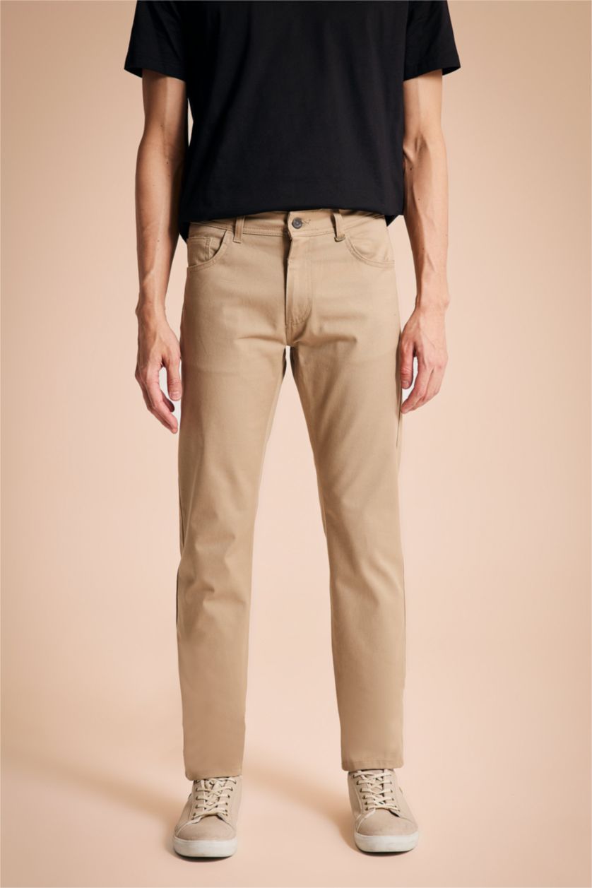 HOMME Beige Pantalon Chino Extra Slim pour Homme