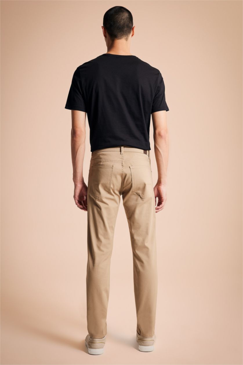 HOMME Beige Pantalon Chino Extra Slim pour Homme