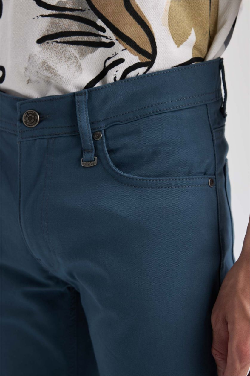 HOMME Vert Pantalon Chino Extra Slim pour Homme