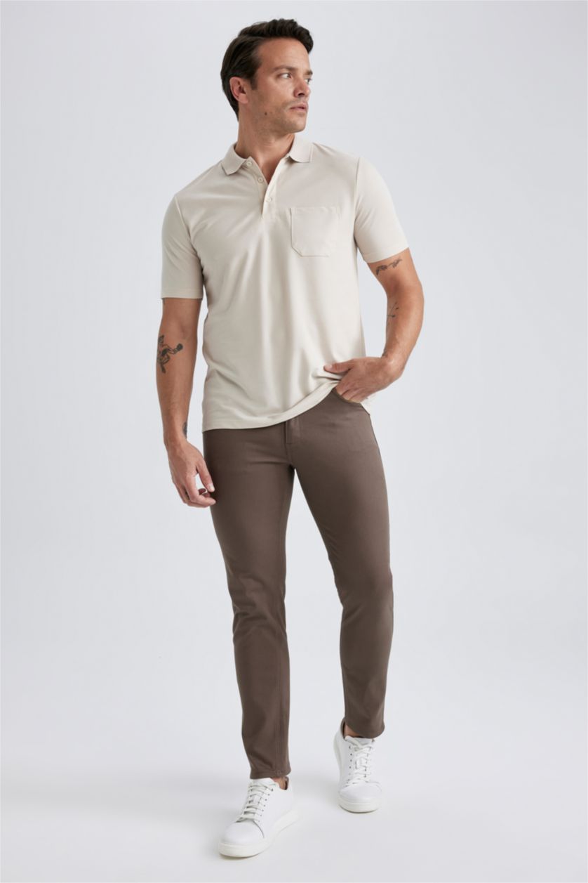 MAN Teak Extra Slım Fit Trousers