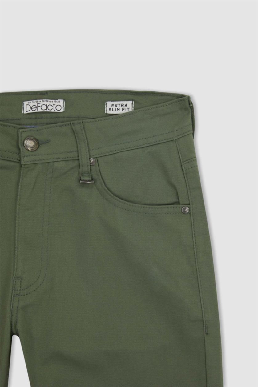 MAN Dark Mint Extra Slım Fit Trousers