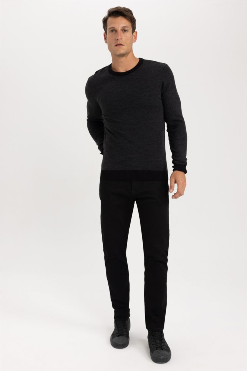 HOMME Noir Standard Fit Knitwear Pullover