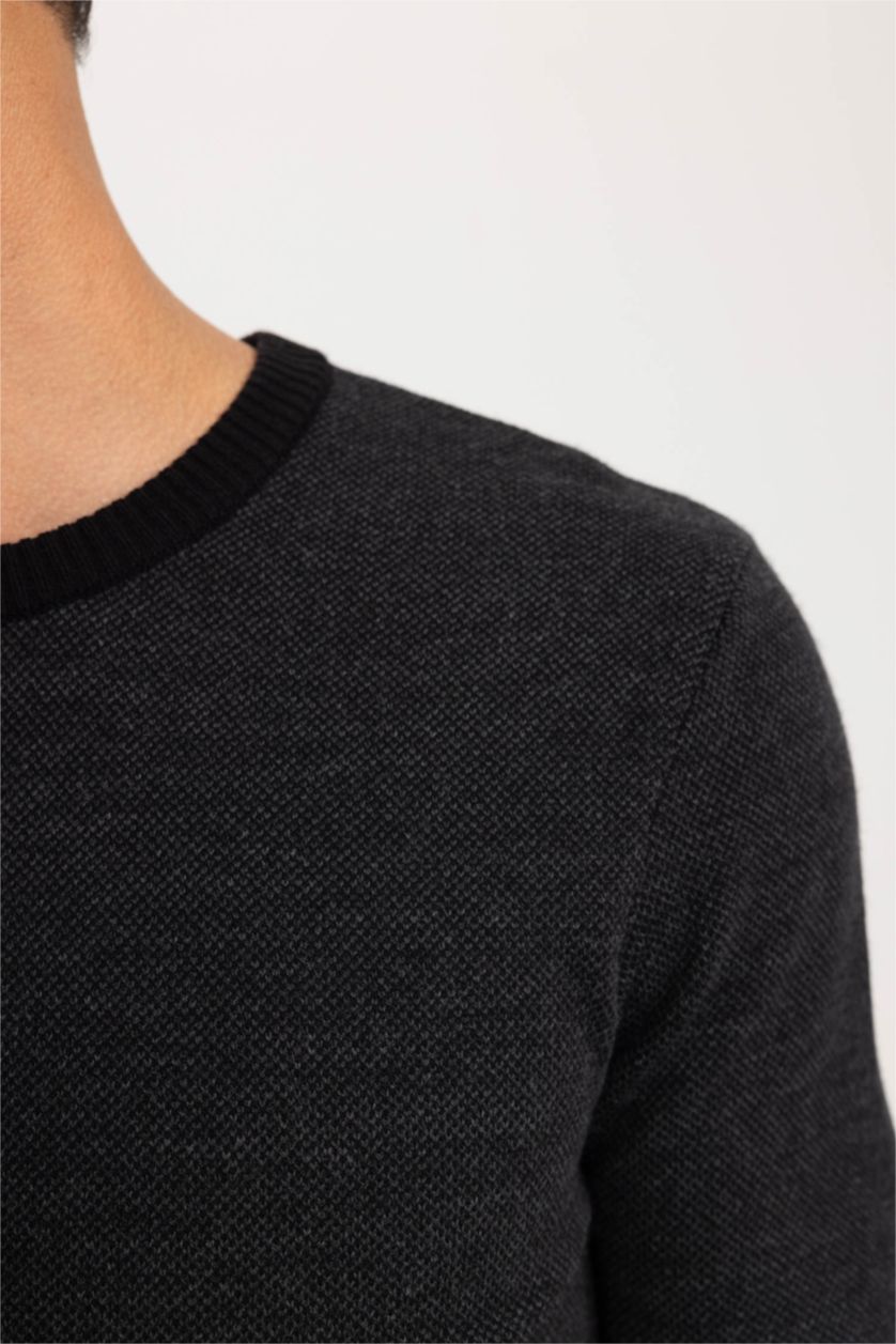 HOMME Noir Standard Fit Knitwear Pullover