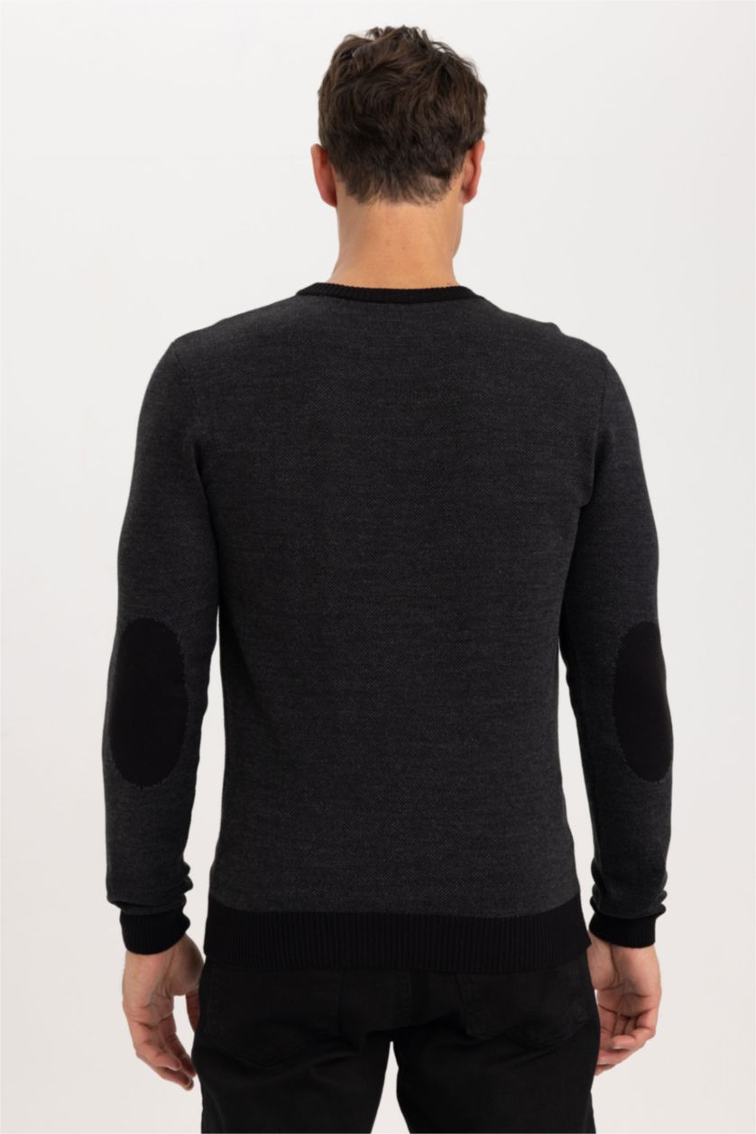 HOMME Noir Standard Fit Knitwear Pullover