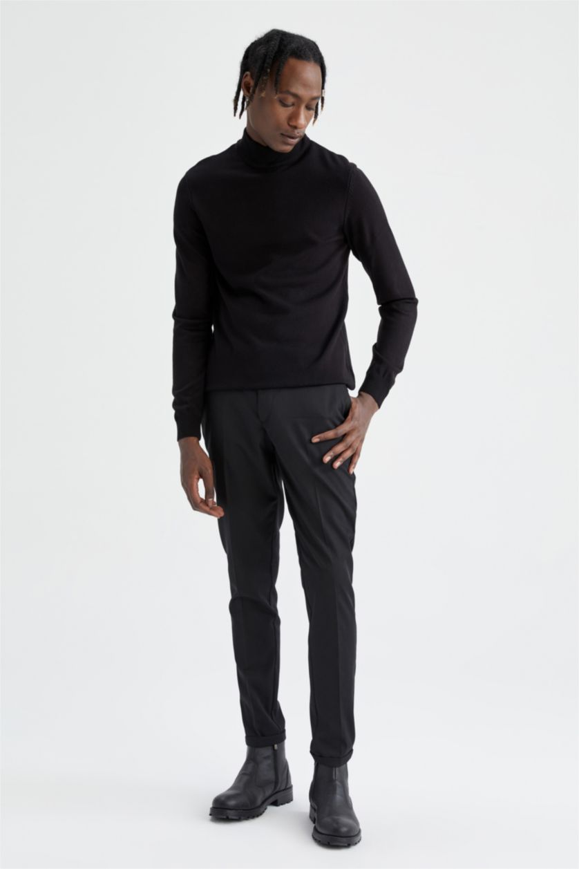 MAN Black Slim Fit Knitwear Pullover