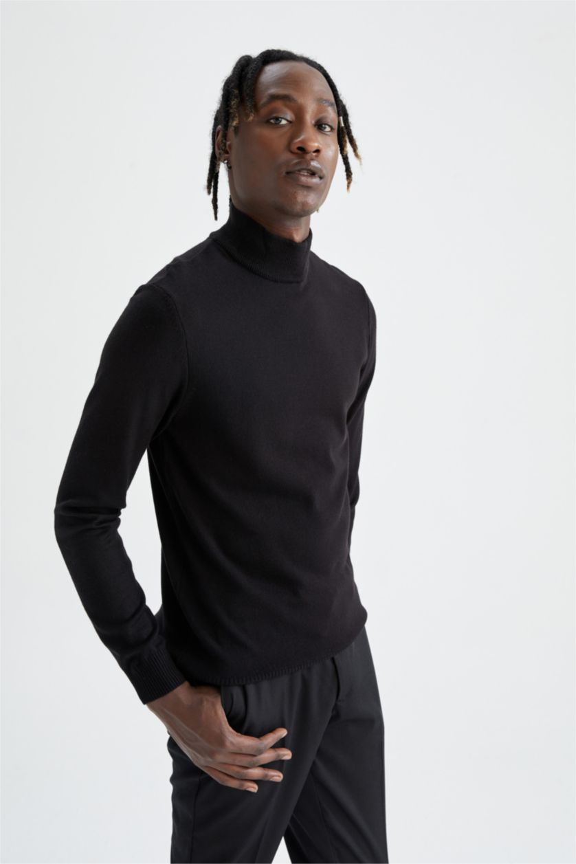 MAN Black Slim Fit Knitwear Pullover