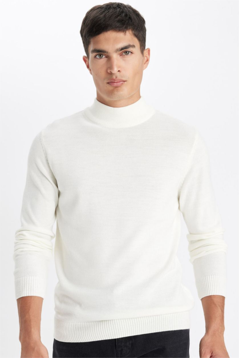 HOMME Écru Pull Tricot