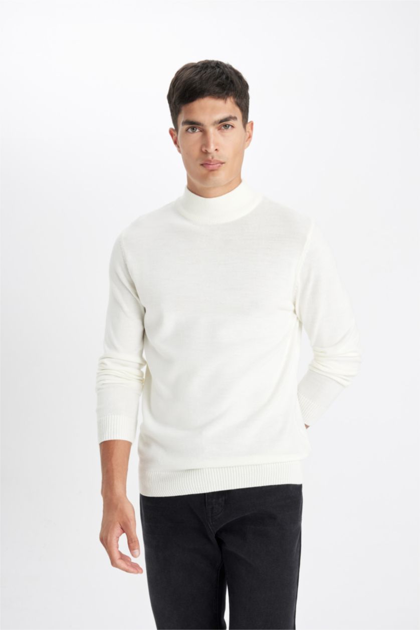 HOMME Écru Pull Tricot