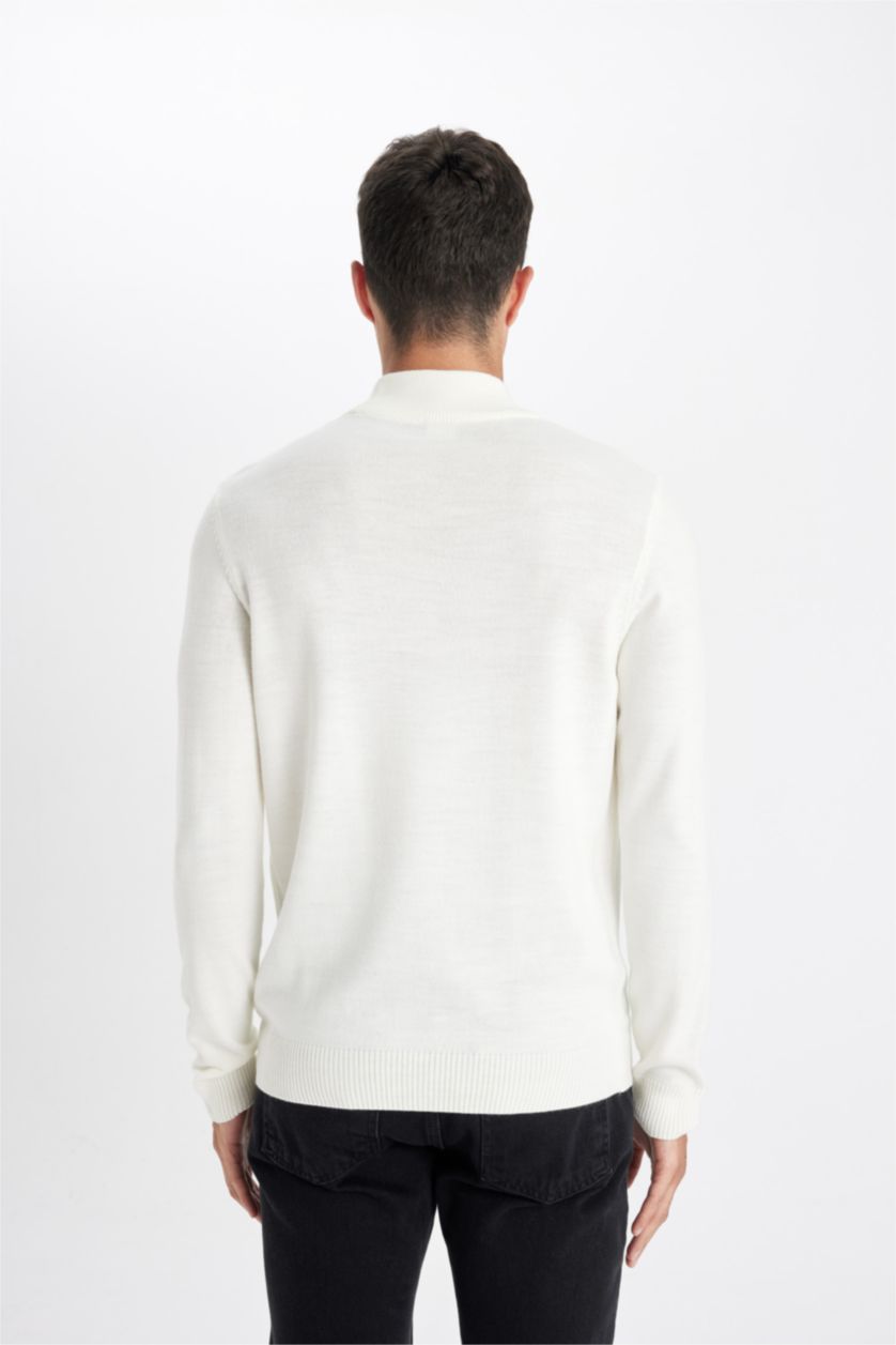 HOMME Écru Pull Tricot
