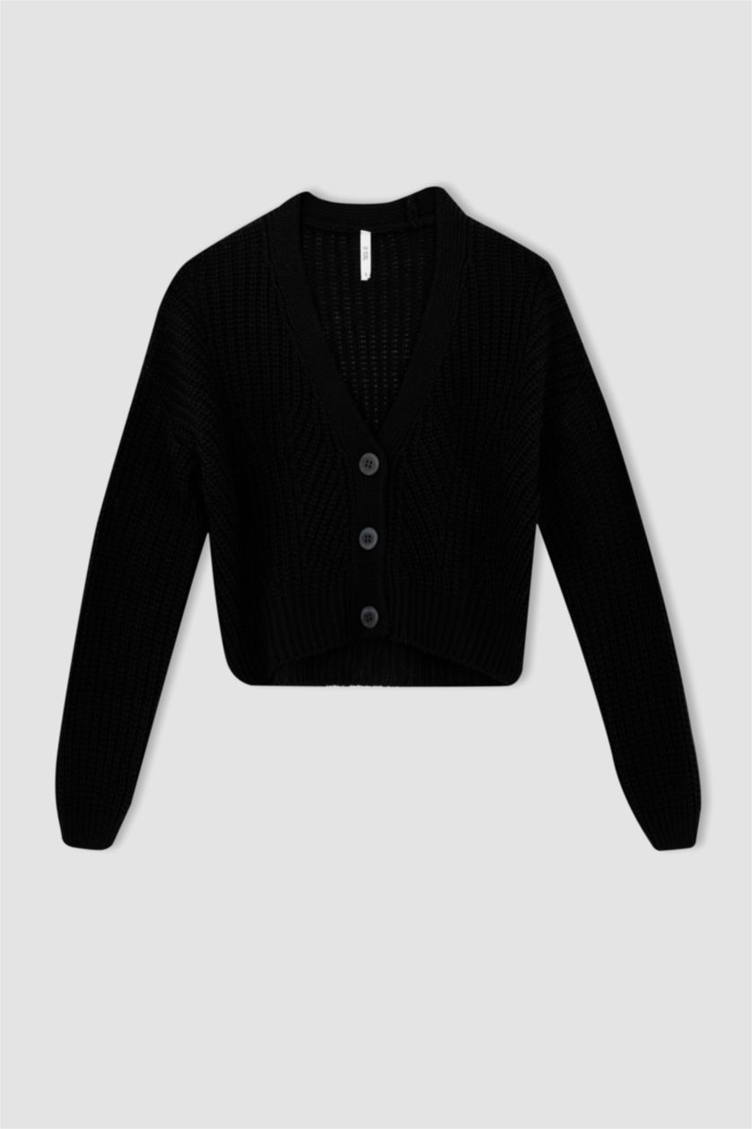 نساء أسود Regular Fit Cardigan