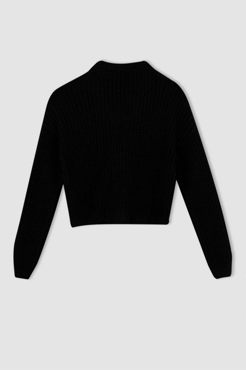 نساء أسود Regular Fit Cardigan