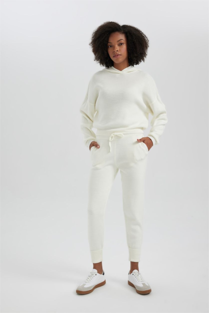WOMAN Ecru Oversize Fit Knitwear Pullover