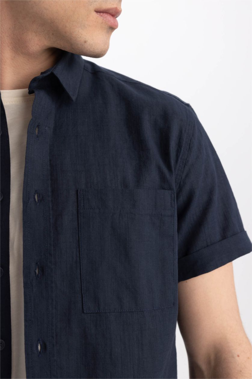 رجال كحلي قميص بولو سليم فيت