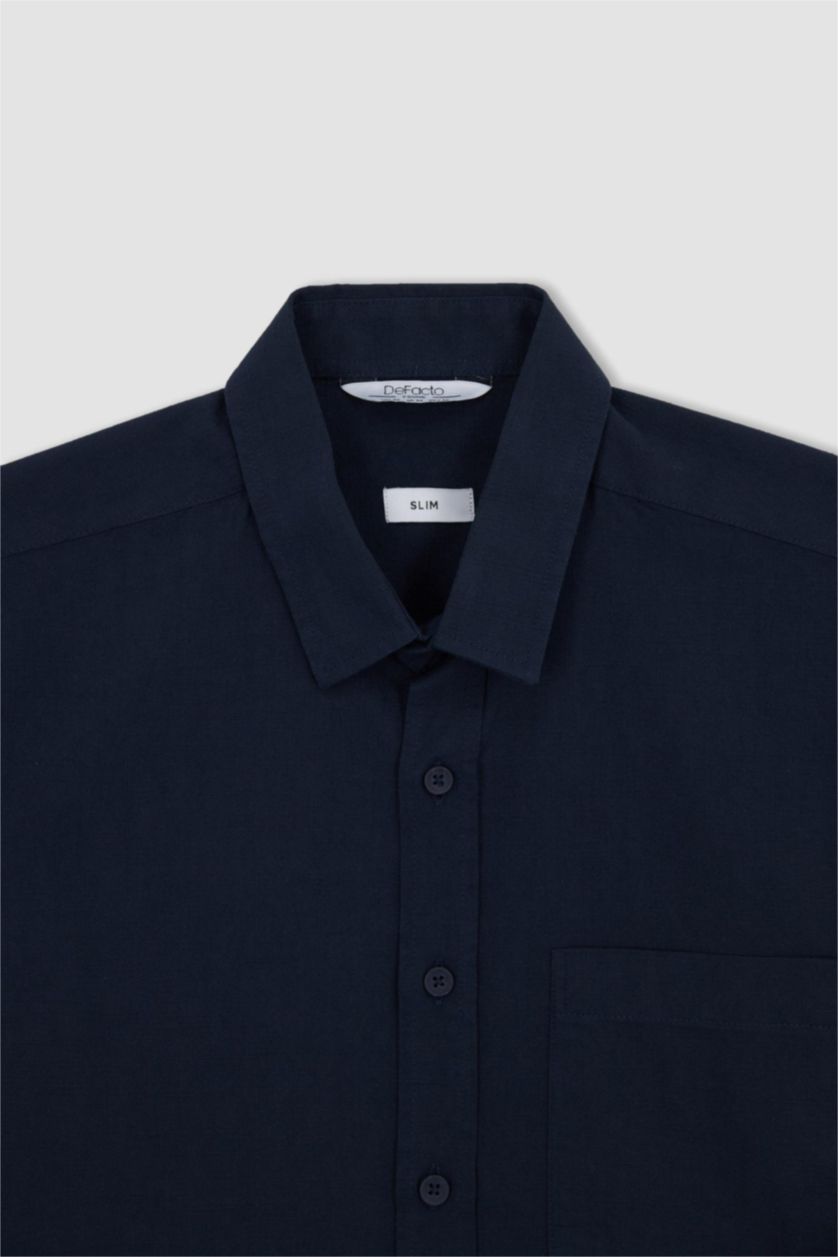 رجال كحلي قميص بولو سليم فيت