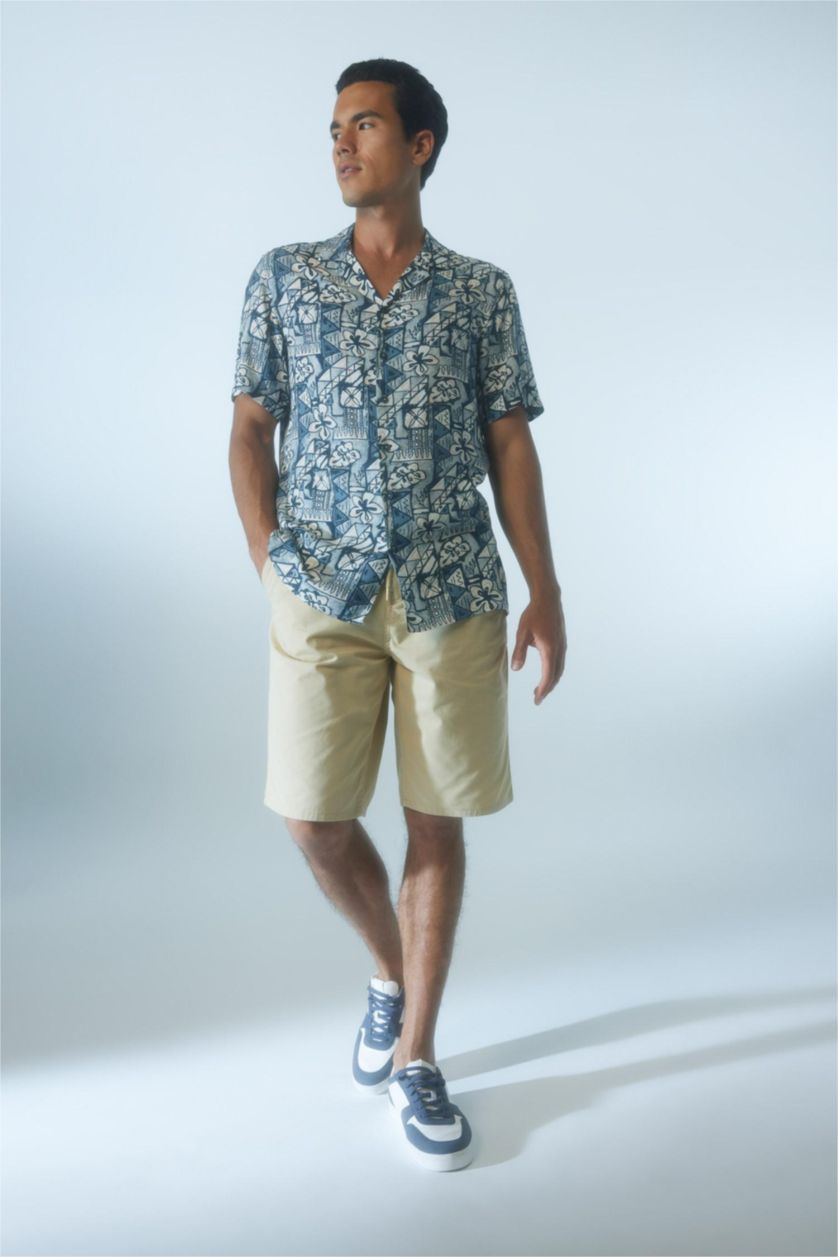 رجال بيج شورت برمودا قصة عادية برباط