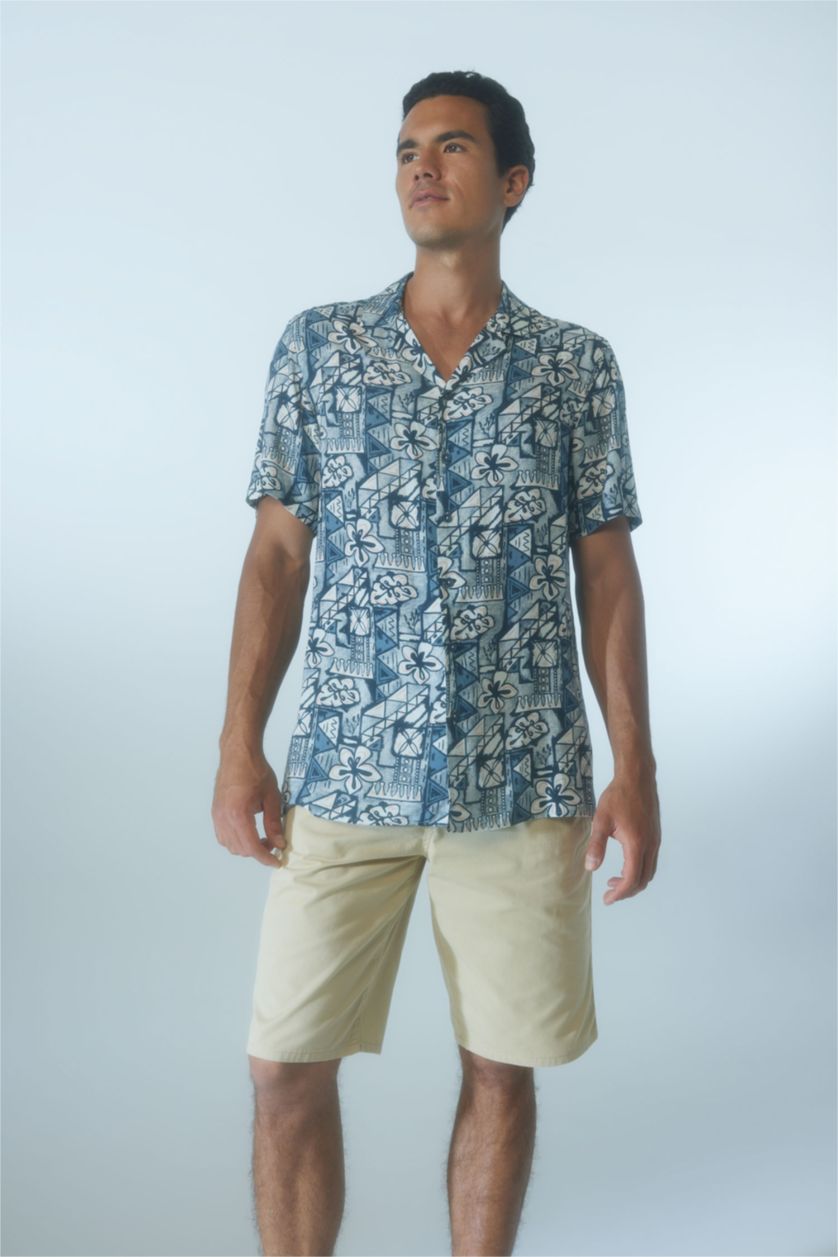 رجال بيج شورت برمودا قصة عادية برباط