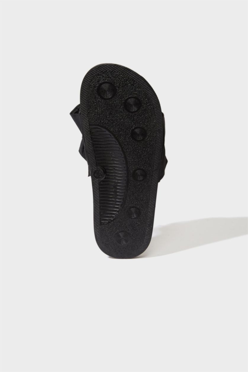 نساء أسود شبشب حريمي إيفا بكعب مسطح بشريط مزدوج