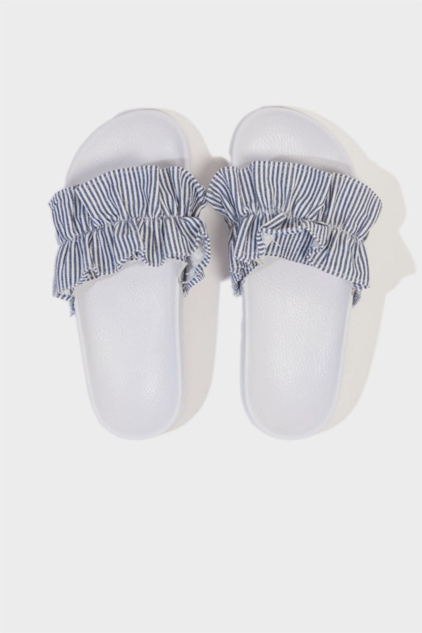 Kadın Lacivert Kadın Düz Taban Eva Terlik