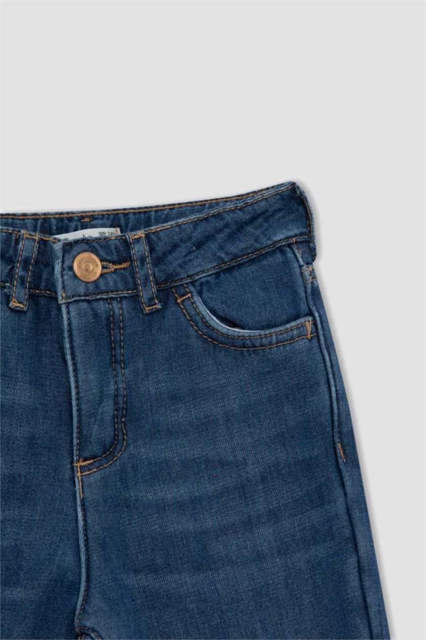 GIRLS & TEENS Blue Girl Straight Fit Trousers