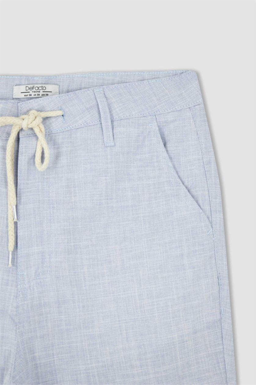 Erkek Açık Mavi Jogger Fıt Pantolon