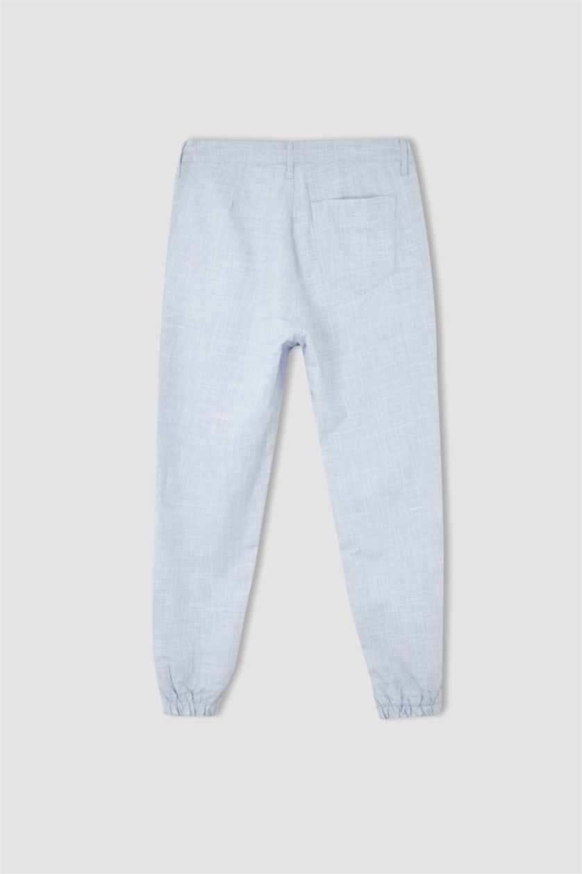 Erkek Açık Mavi Jogger Fıt Pantolon