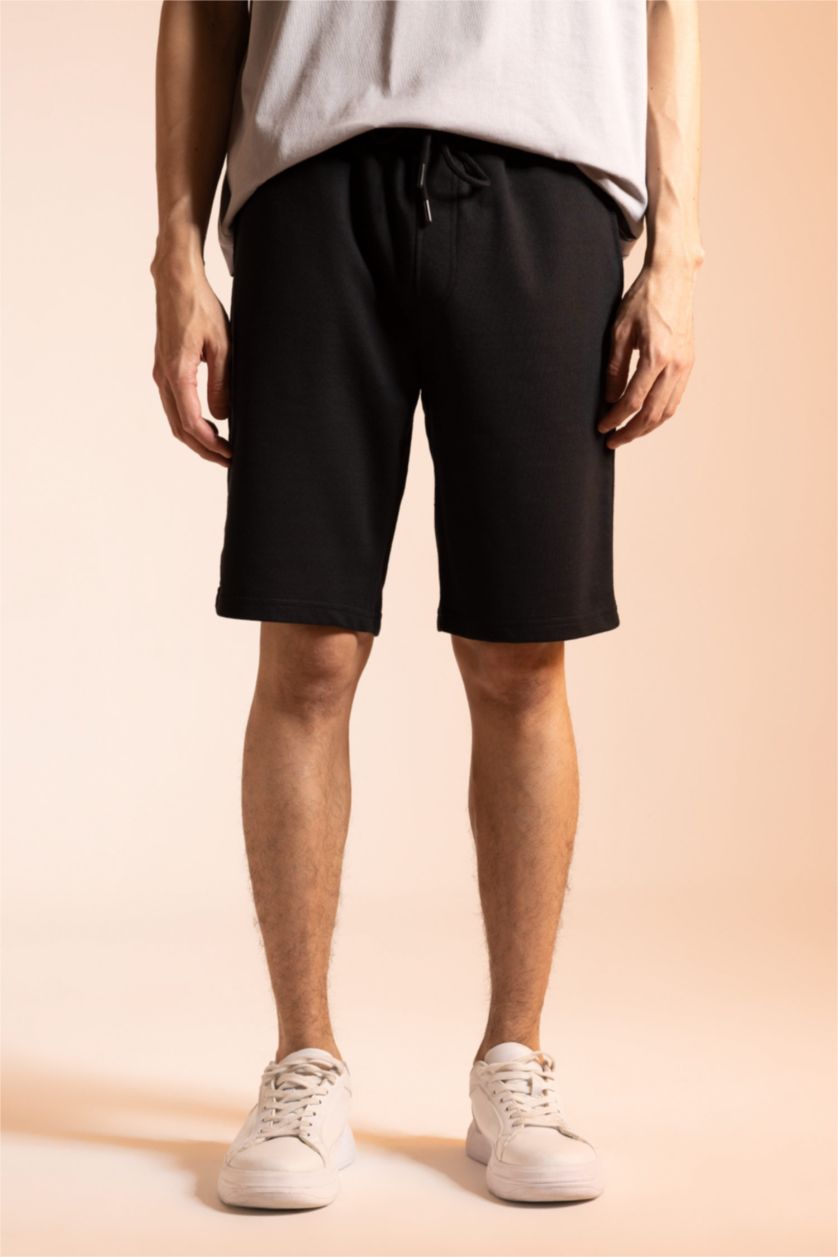 MAN Black Regular Fit Thin Sweatshirt Fabric