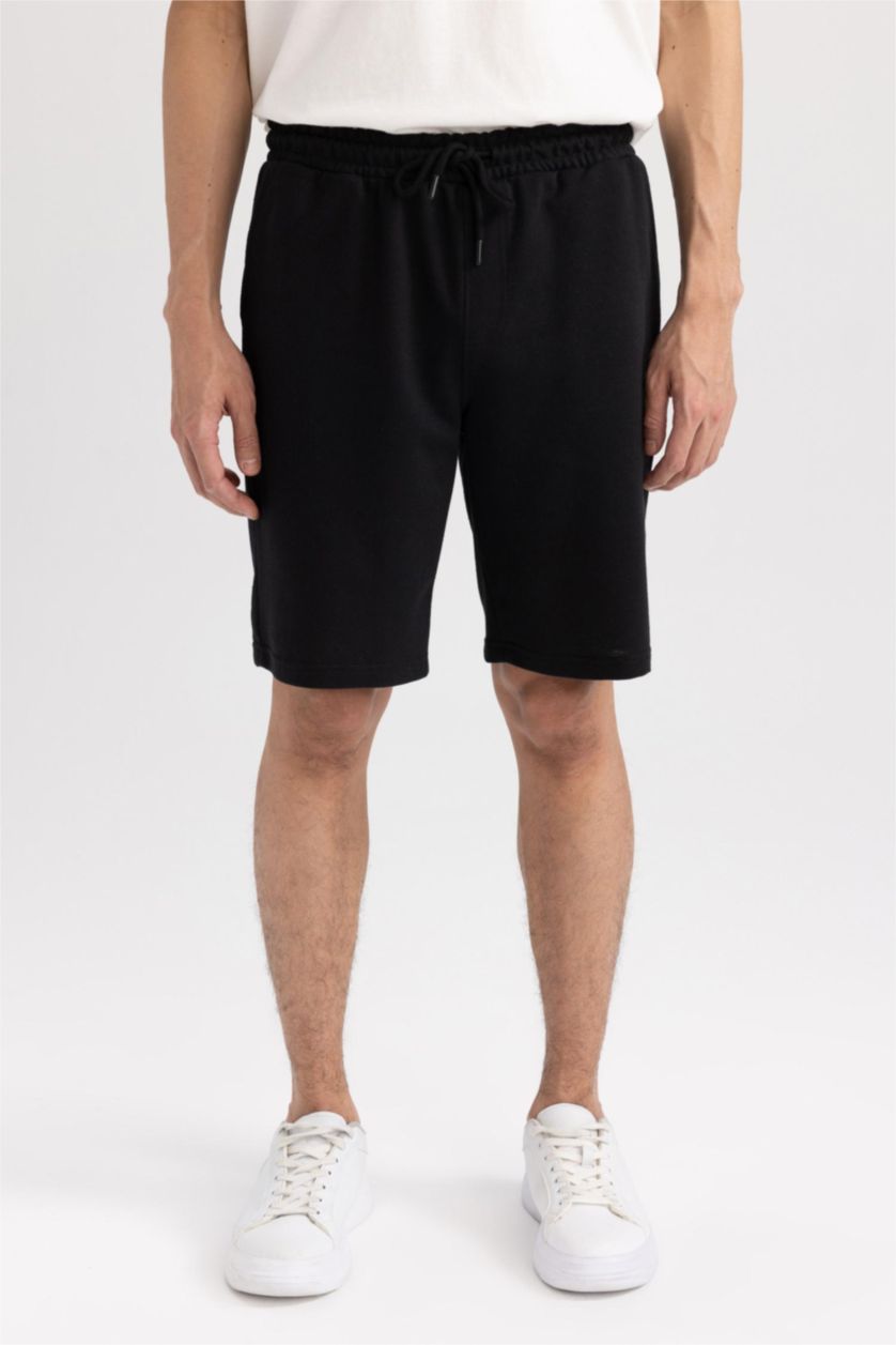 MAN Black Regular Fit Thin Sweatshirt Fabric