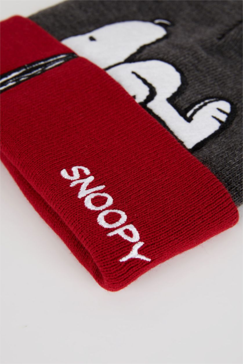 FEMME Gris Bonnet d'hiver Snoopy