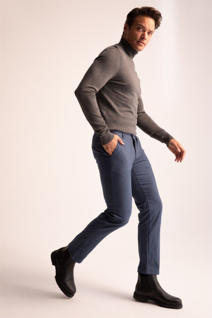 MAN Indigo Regular Fit Trousers