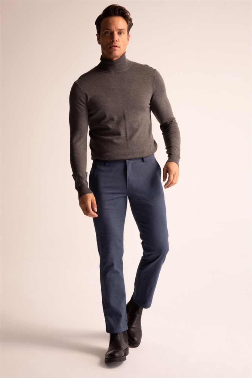 MAN Indigo Regular Fit Trousers