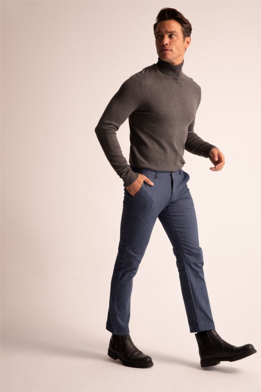 MAN Indigo Regular Fit Trousers
