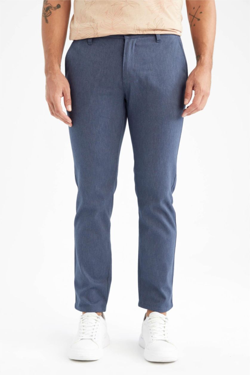MAN Indigo Regular Fit Trousers