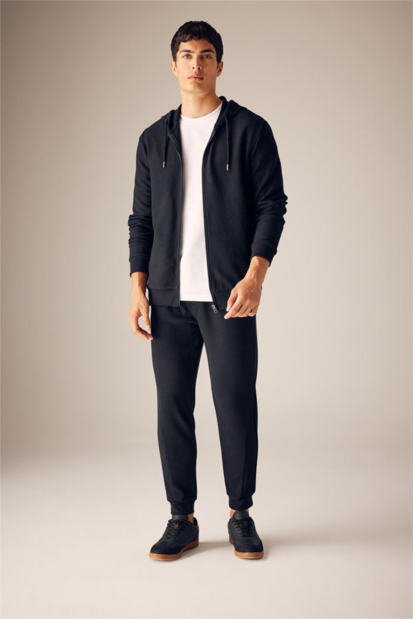 Erkek Siyah Regular Fıt