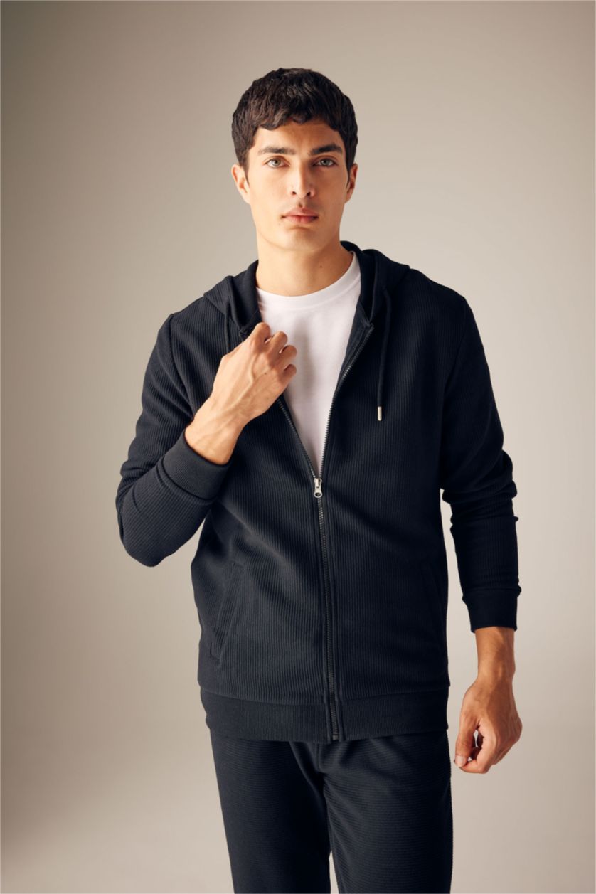 Erkek Siyah Regular Fıt