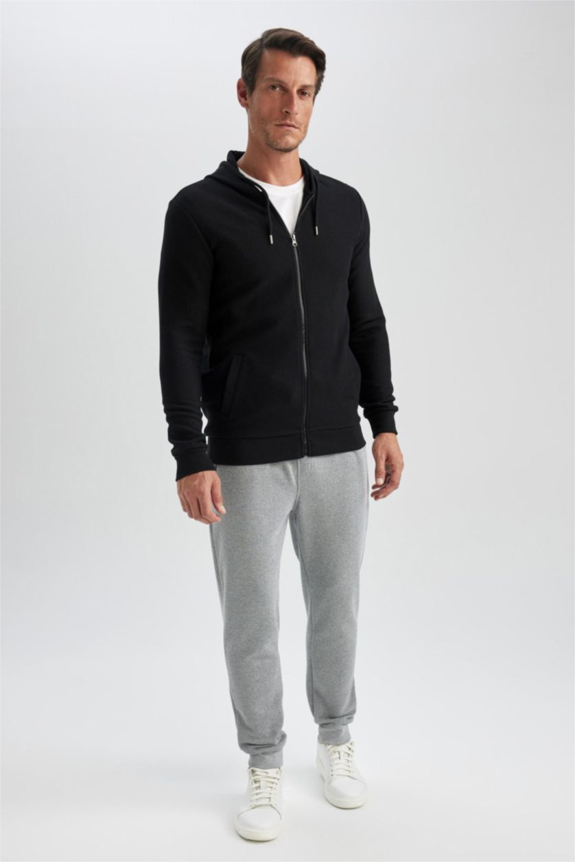 Erkek Siyah Regular Fıt