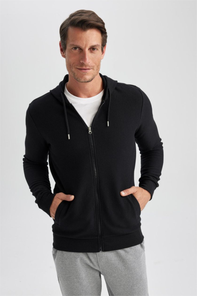 Erkek Siyah Regular Fıt