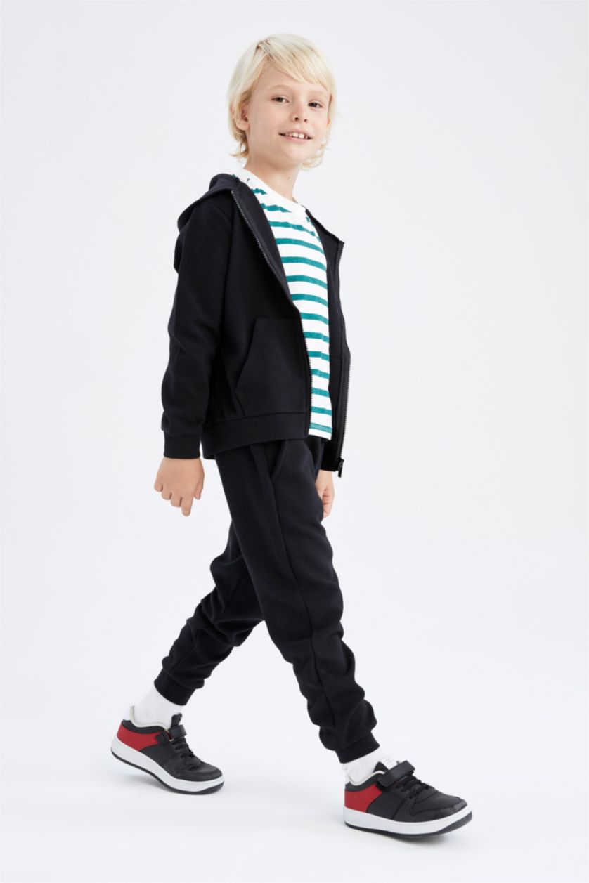 BOYS & TEENS Black بنطلون قصة عادية