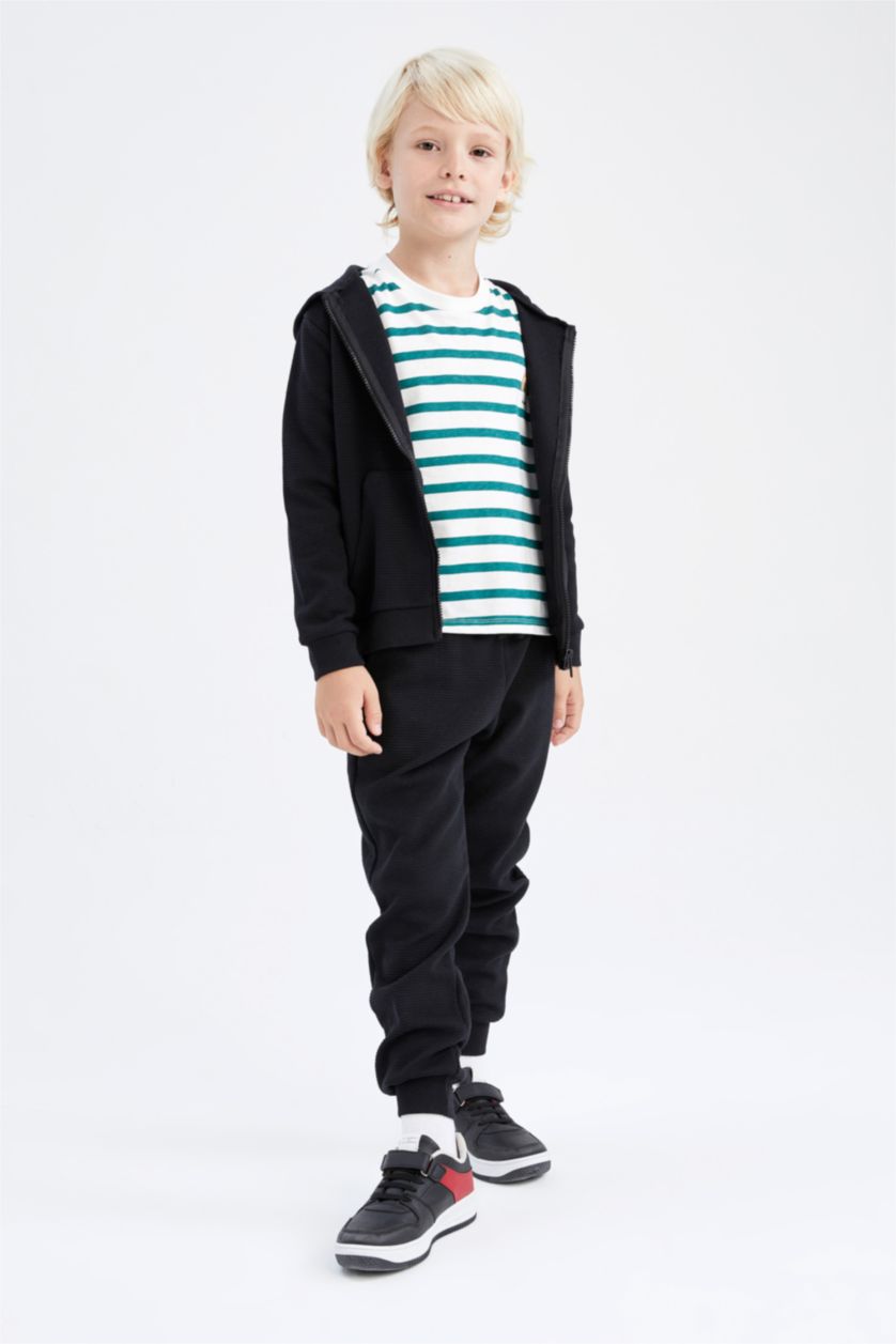 BOYS & TEENS Black بنطلون قصة عادية