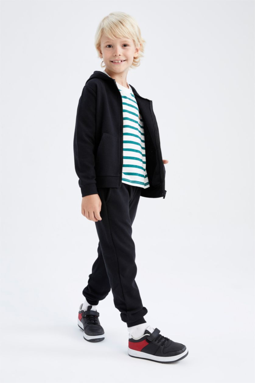 BOYS & TEENS Black بنطلون قصة عادية