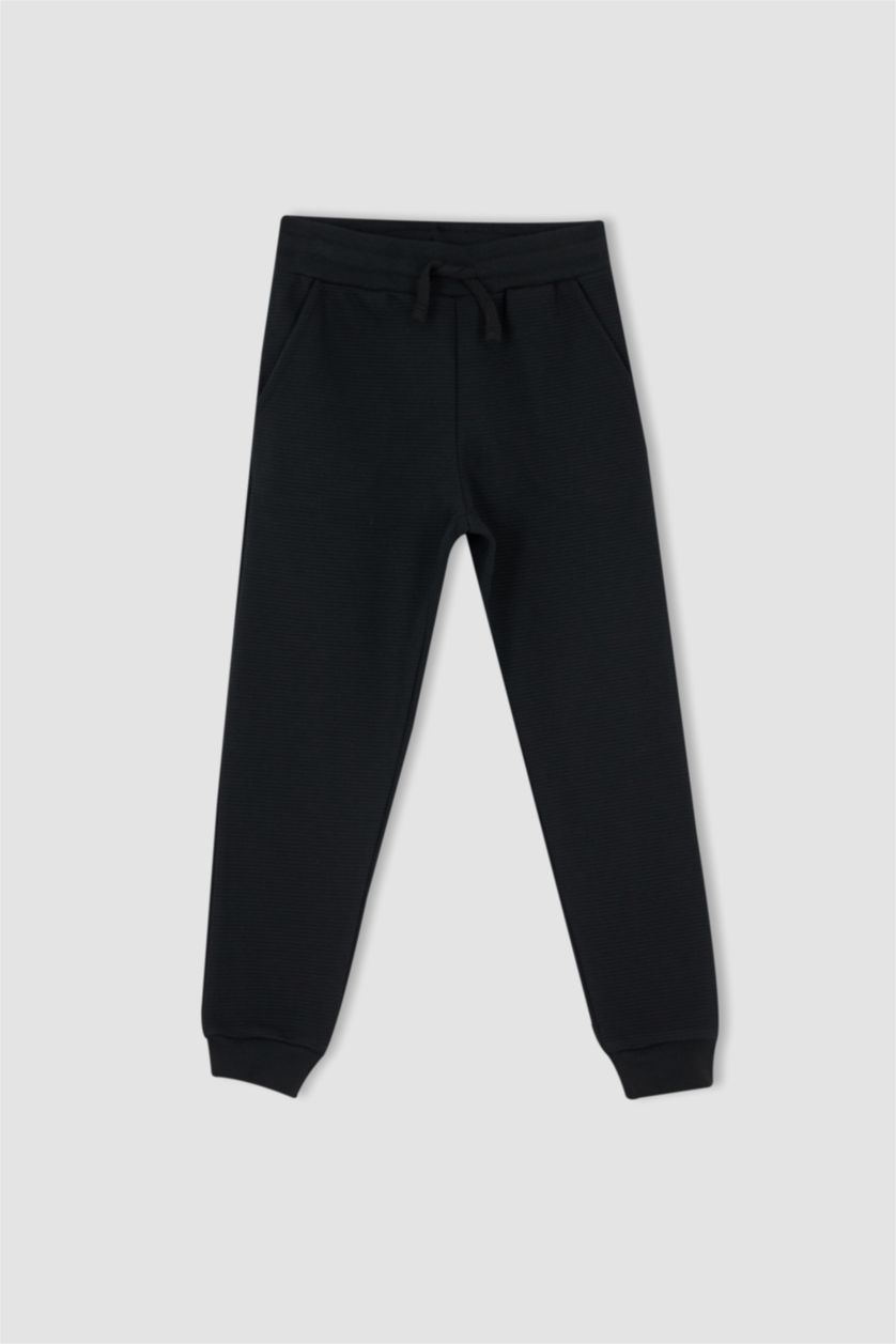 BOYS & TEENS Black بنطلون قصة عادية