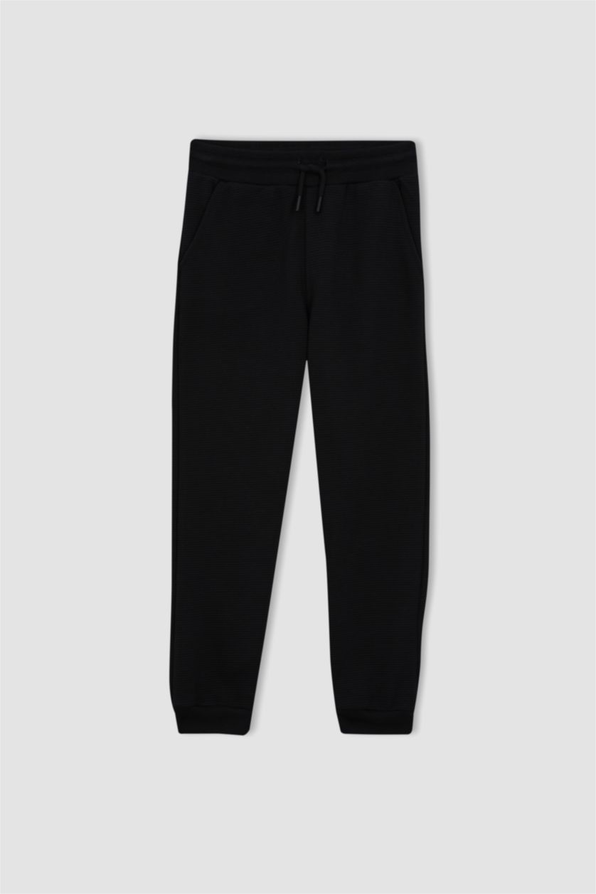 BOYS & TEENS Black Regular Fit Trousers