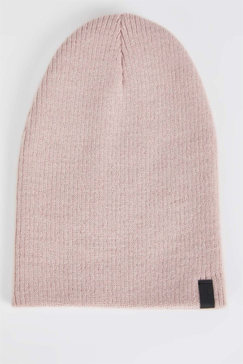 HOMME Rose Clair Bonnet Basique en tricot pour Homme
