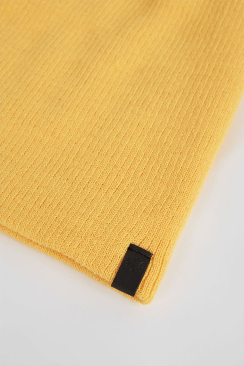 HOMME Jaune Bonnet d'hiver Basique en tricot pour Homme
