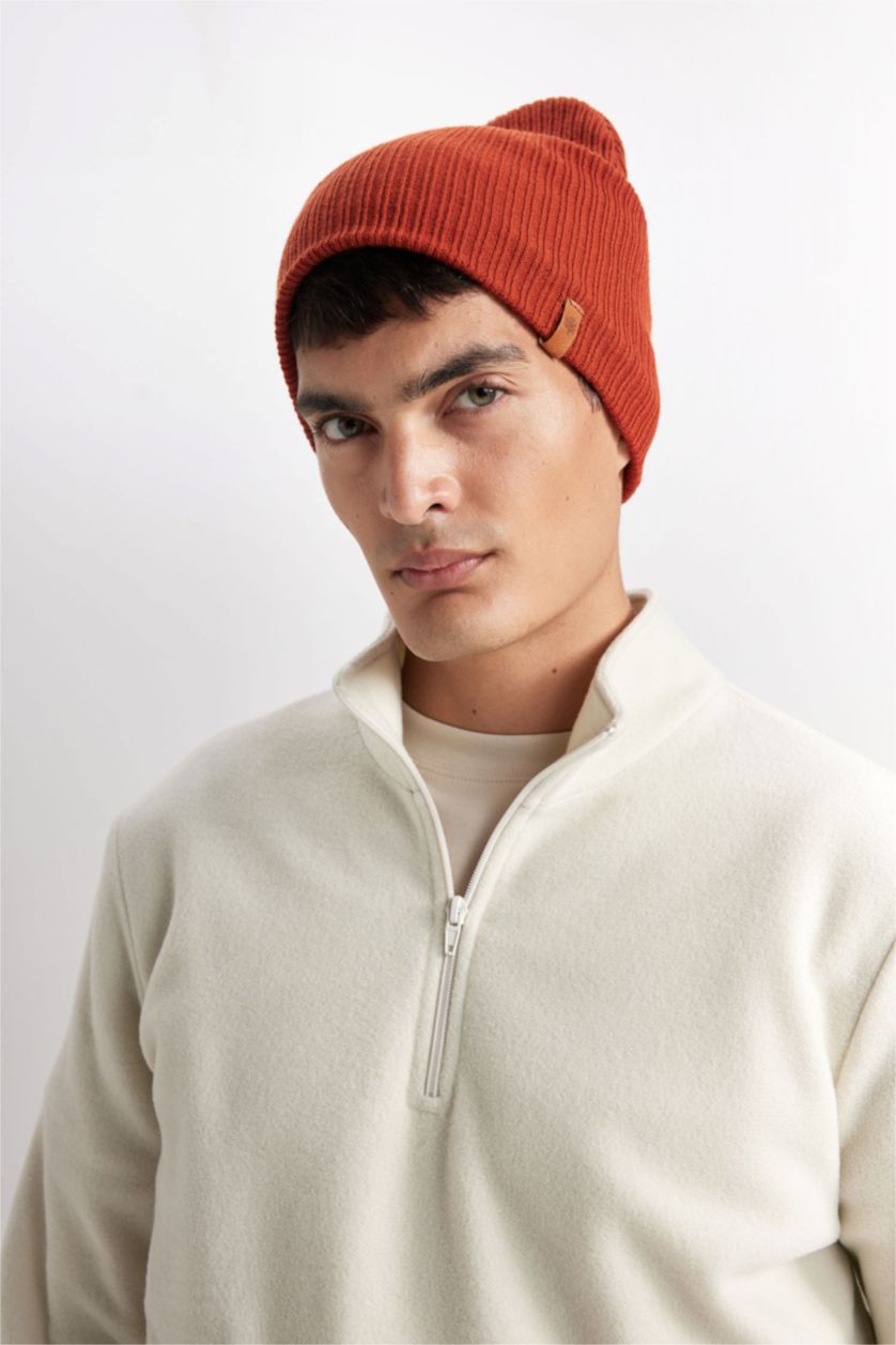 HOMME Marron Bonnet d'hiver Basique Homme